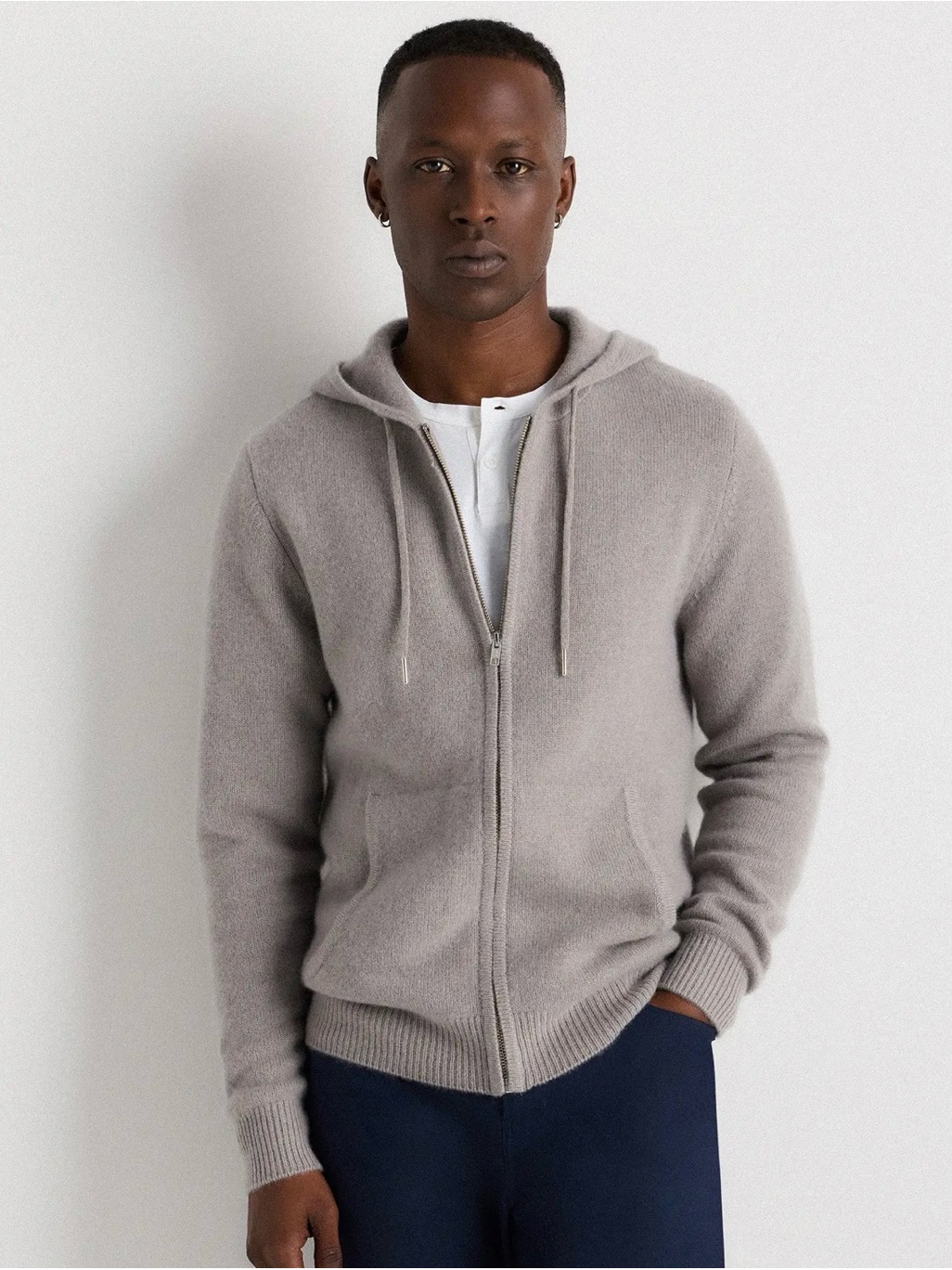 Quince Mongolian Cashmere Full-Zip Hoodie